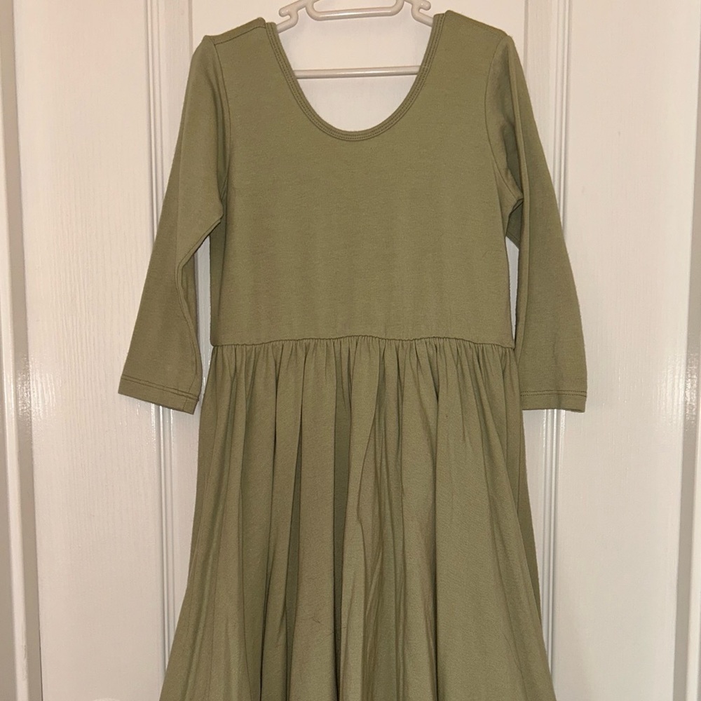 Alice + Ames Sage Green Kids Dress